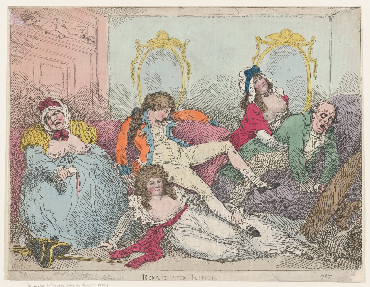 Droga do zguby autorstwa Thomas Rowlandson