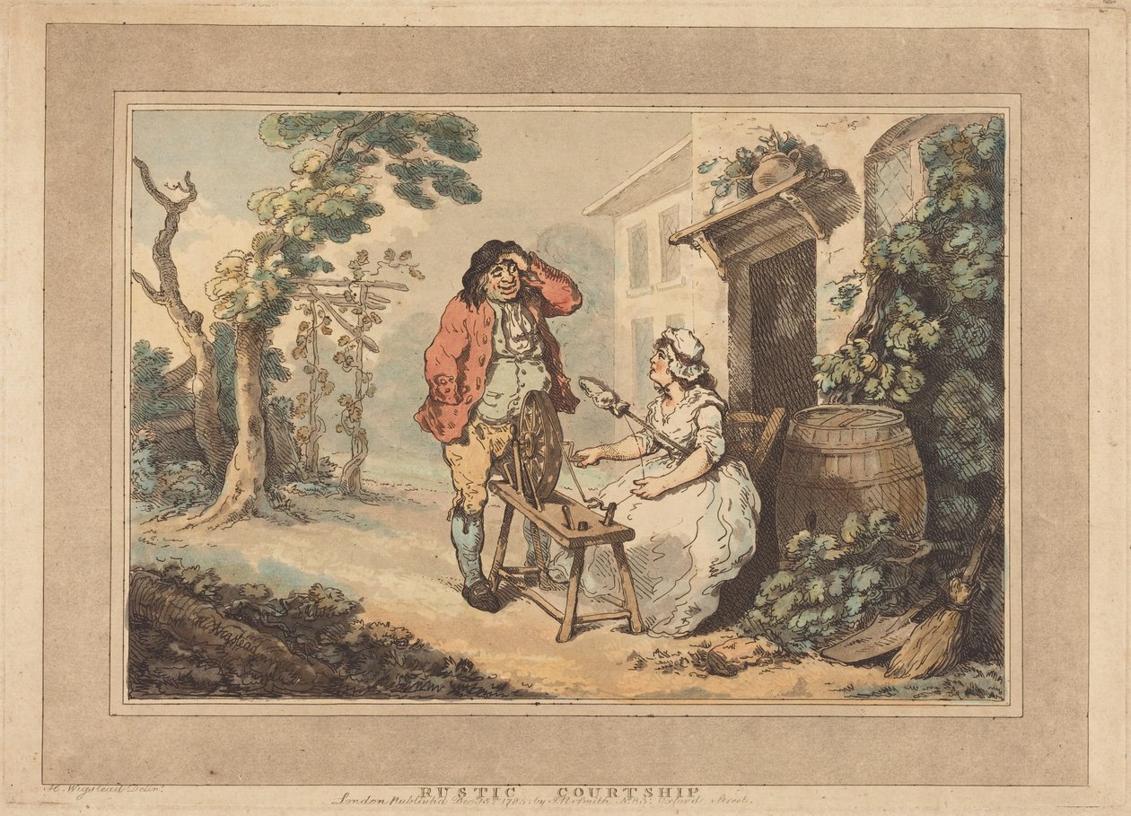 Rustykalne zaloty autorstwa Thomas Rowlandson