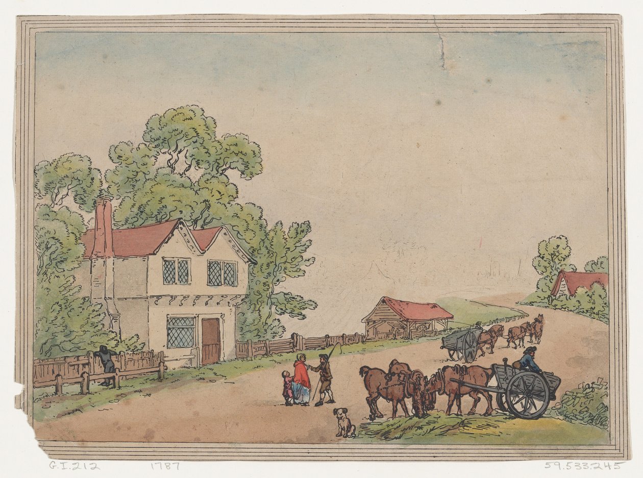 Szkic rustykalny, 1787., 1787. autorstwa Thomas Rowlandson