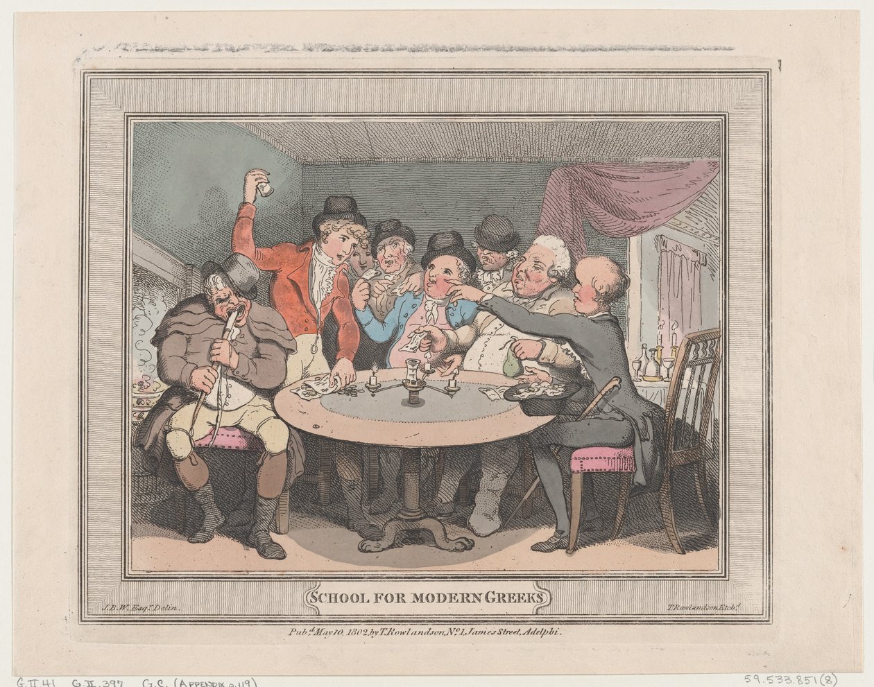 Szkoła dla Greków Nowożytnych, 10 maja 1802 r., 10 maja 1802 r. autorstwa Thomas Rowlandson