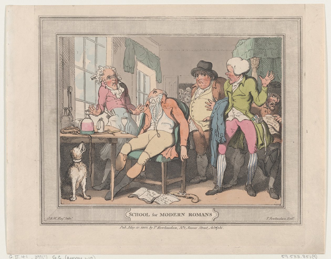 Szkoła dla współczesnych Rzymian, 10 maja 1802 r., 10 maja 1802 r. autorstwa Thomas Rowlandson