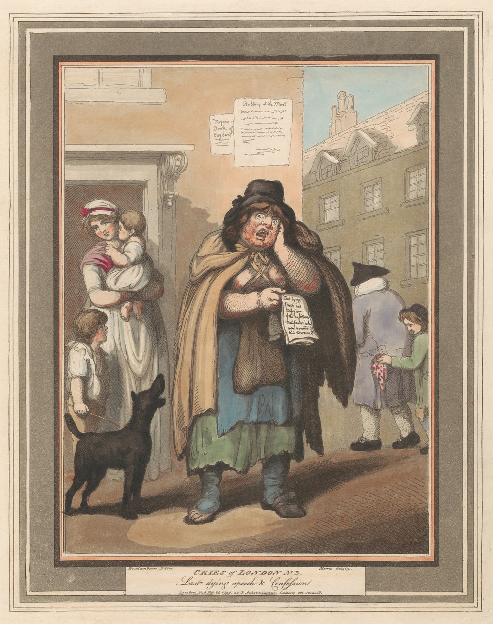 Zestaw ośmiu (3): Okrzyki Londynu autorstwa Thomas Rowlandson