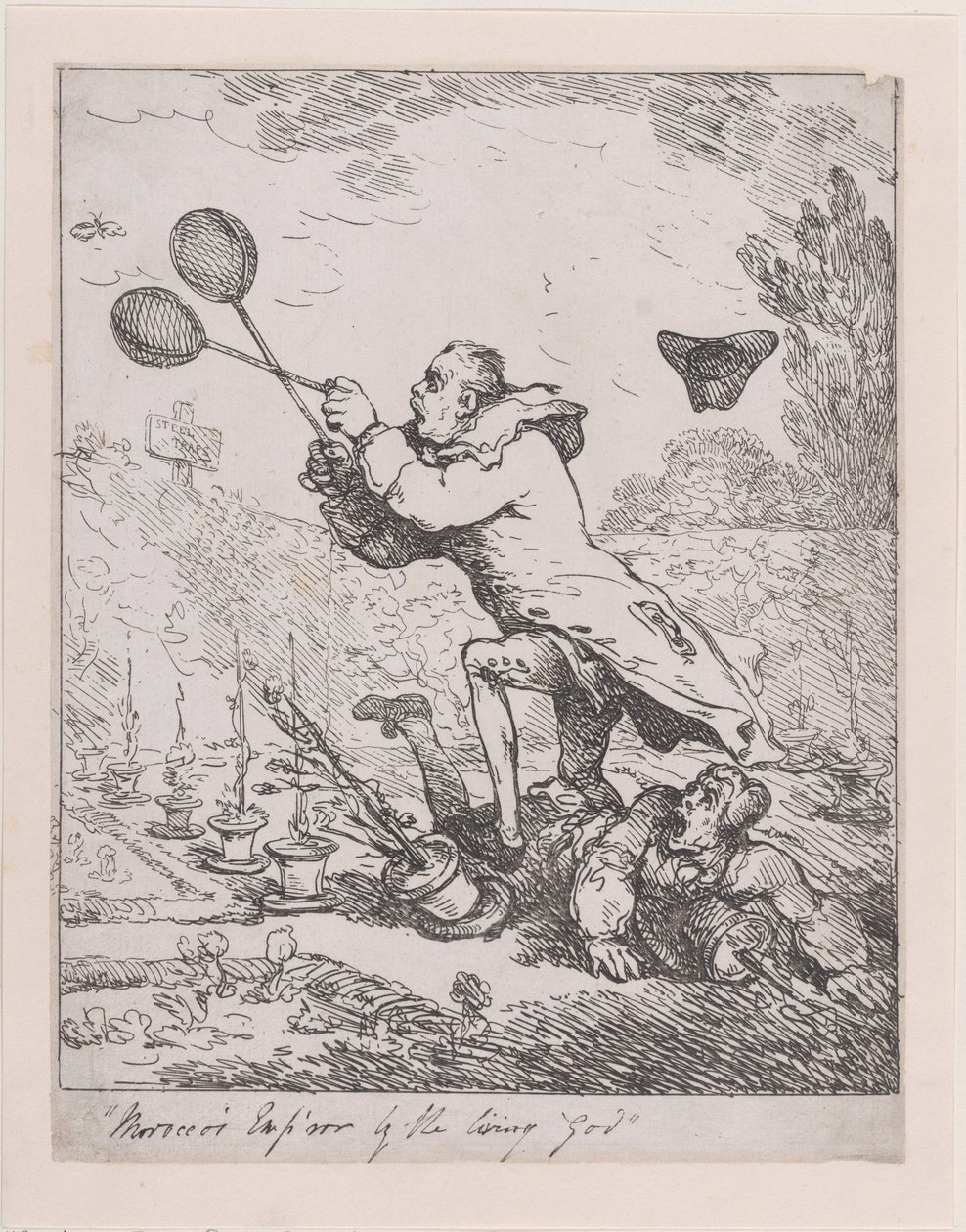 Sir Joseph Banks i cesarz Maroka, 1788., 1788. autorstwa Thomas Rowlandson