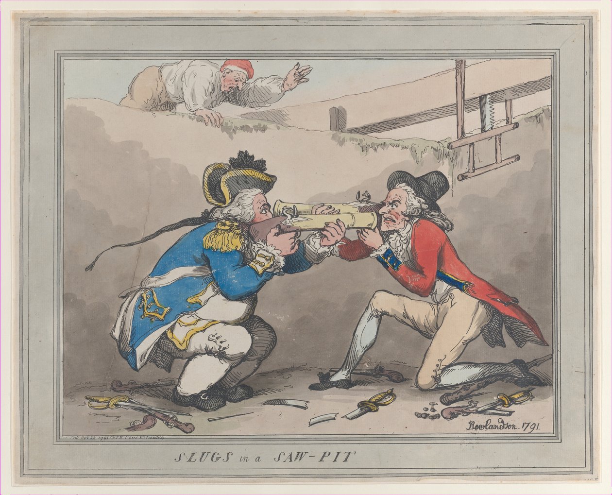 Ślimaki w tartaku, 28 października 1791, 28 października 1791. autorstwa Thomas Rowlandson