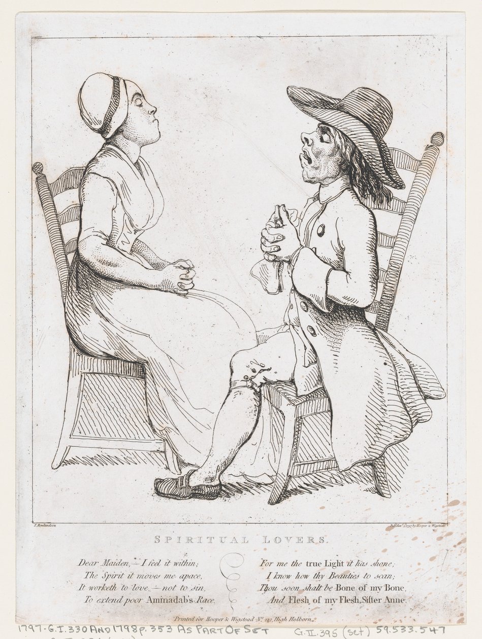 Duchowi kochankowie, 2 stycznia 1797 r., 2 stycznia 1797 r. autorstwa Thomas Rowlandson