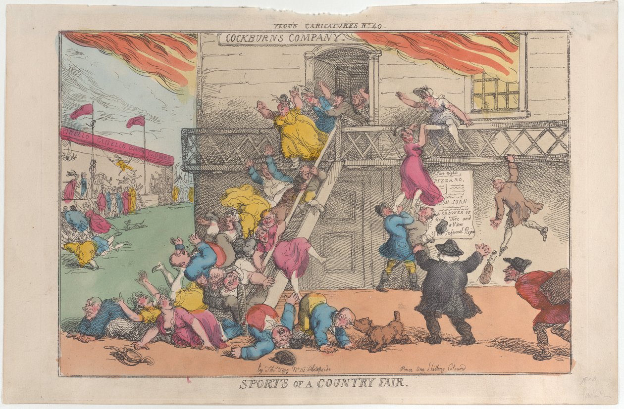 Jarmark sportów wiejskich, 5 października 1810 r., 5 października 1810 r. autorstwa Thomas Rowlandson