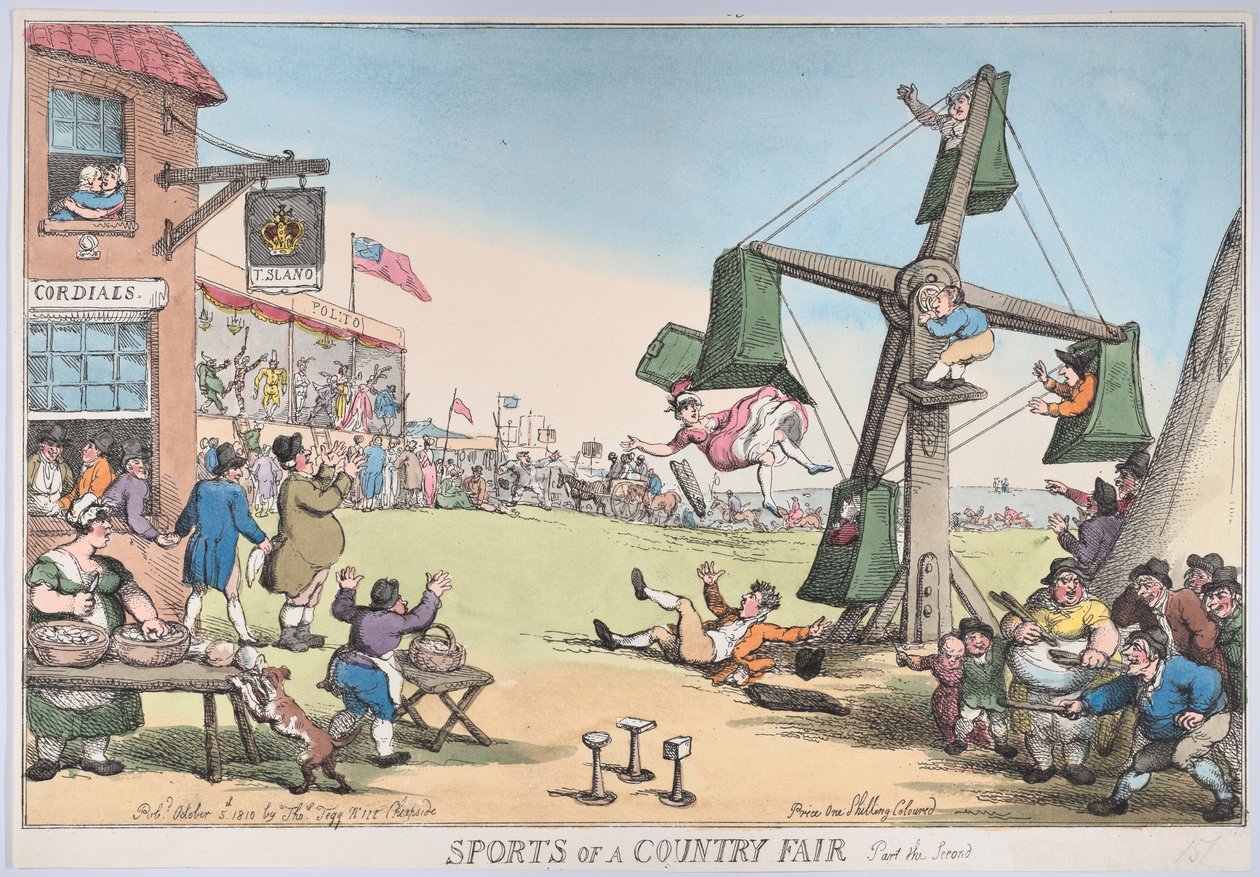 Jarmark sportowy, część druga, 5 października 1810 r., 5 października 1810 r. autorstwa Thomas Rowlandson
