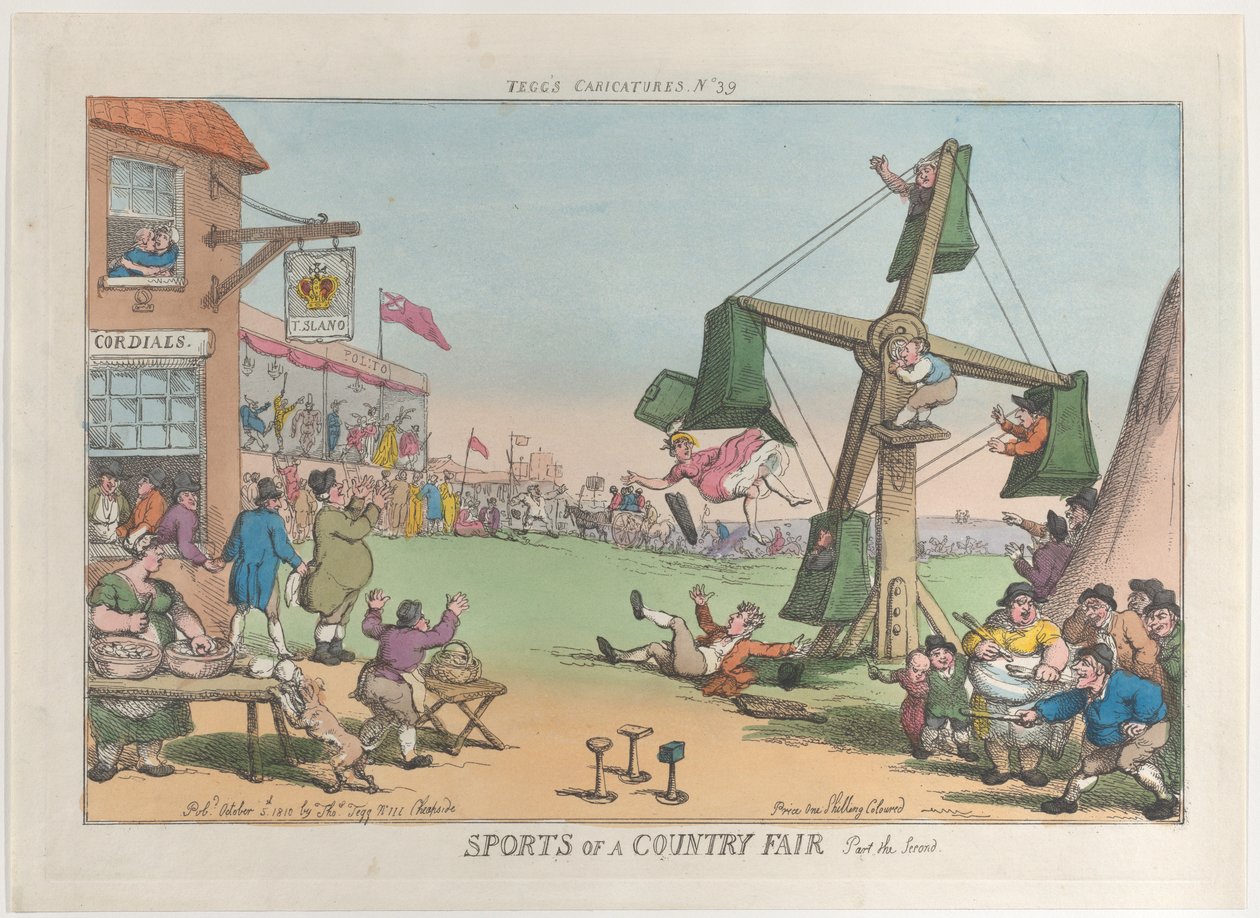 Jarmark sportowy, część druga, 5 października 1810 r., 5 października 1810 r. autorstwa Thomas Rowlandson
