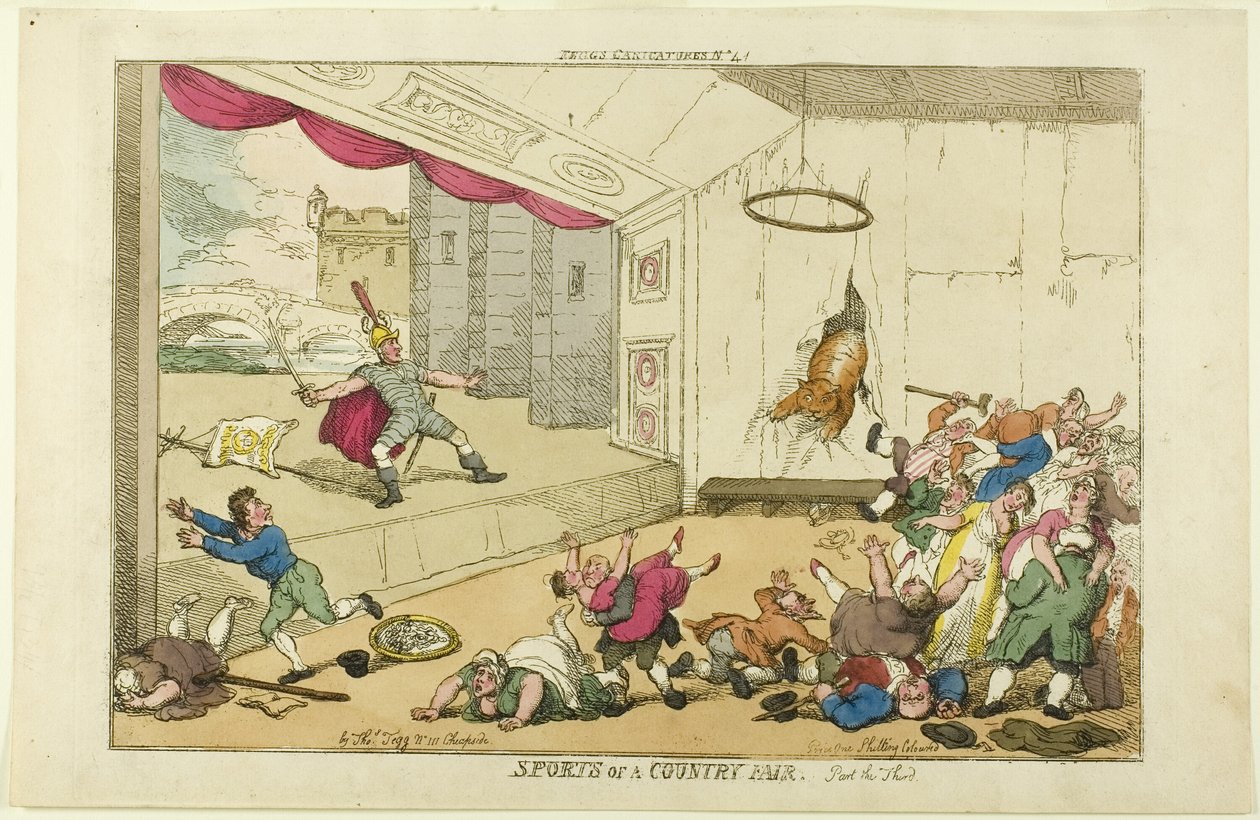 Sport na wiejskim festynie. Część trzecia autorstwa Thomas Rowlandson