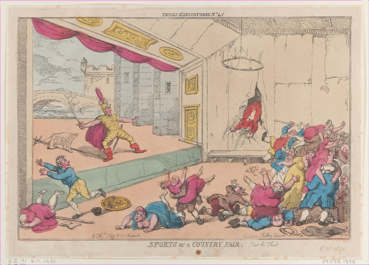 Jarmark sportowy, część trzecia, 5 października 1810 r., 5 października 1810 r. autorstwa Thomas Rowlandson