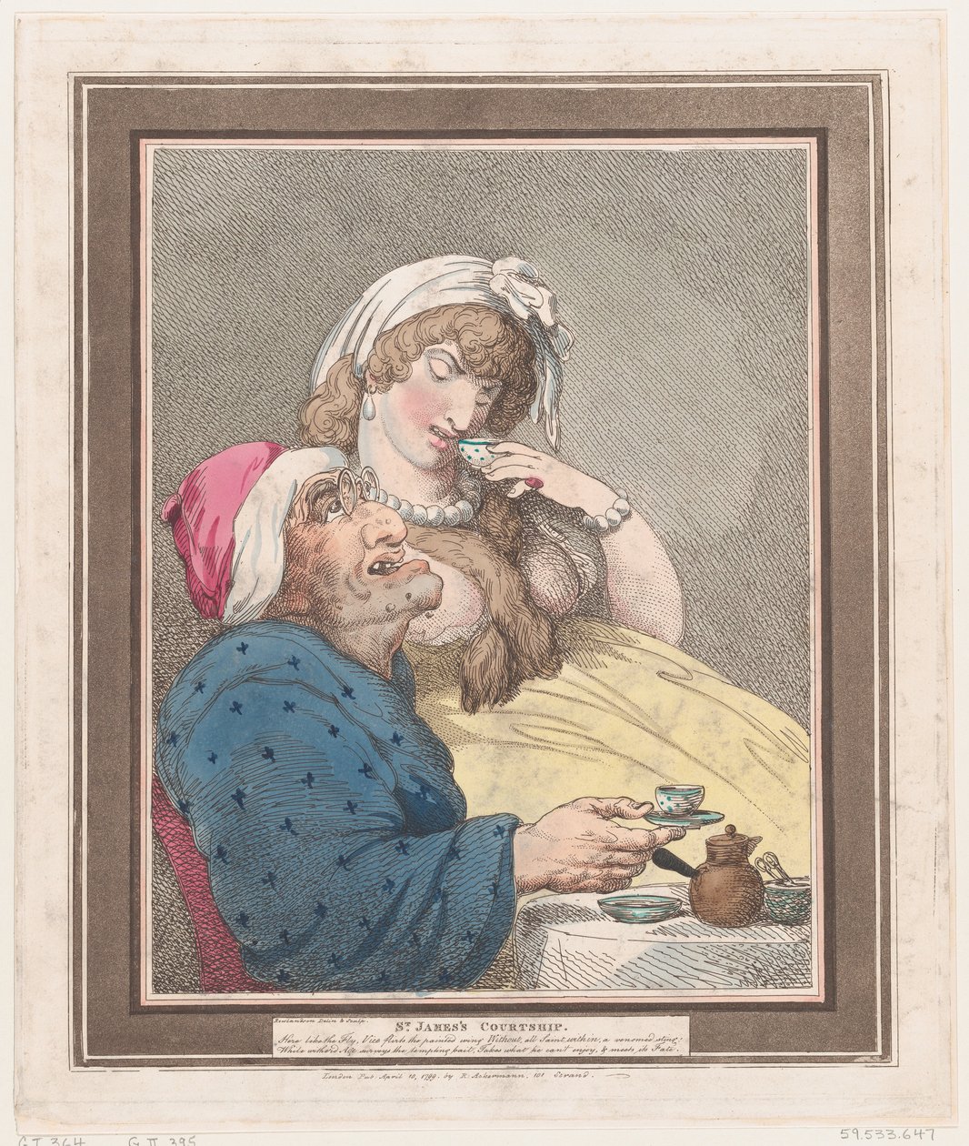 Zaloty św. Jakuba, 10 kwietnia 1799, 10 kwietnia 1799. autorstwa Thomas Rowlandson