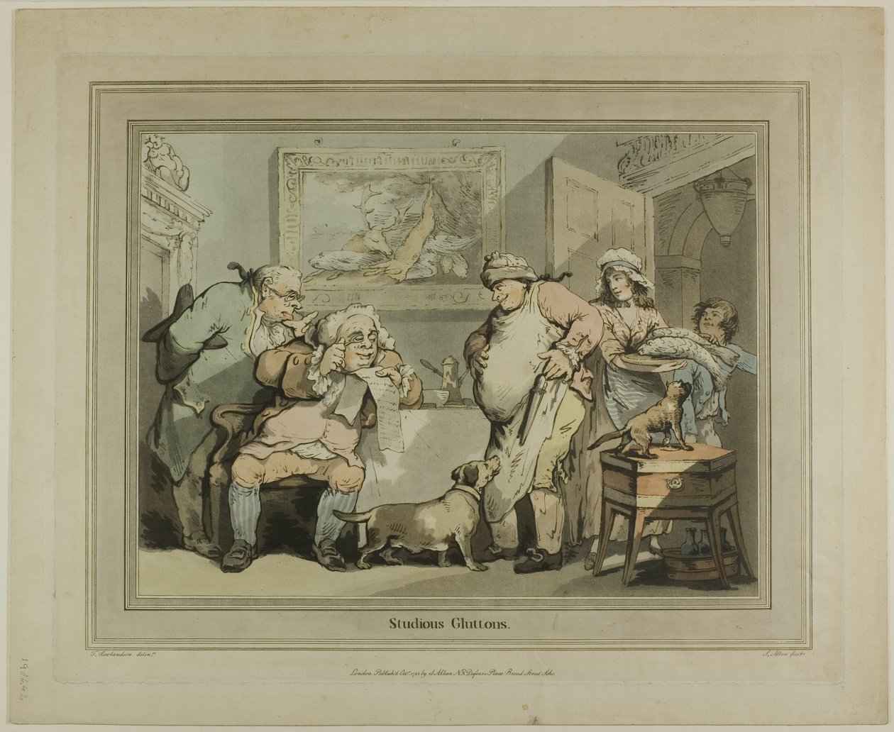 Wytworni żarłocy autorstwa Thomas Rowlandson
