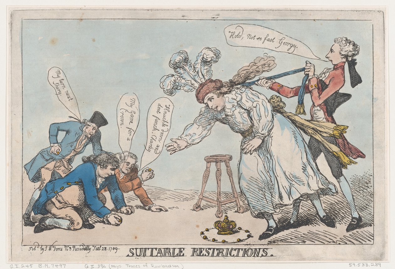 Odpowiednie ograniczenia, 28 stycznia 1789 r., 28 stycznia 1789 r. autorstwa Thomas Rowlandson