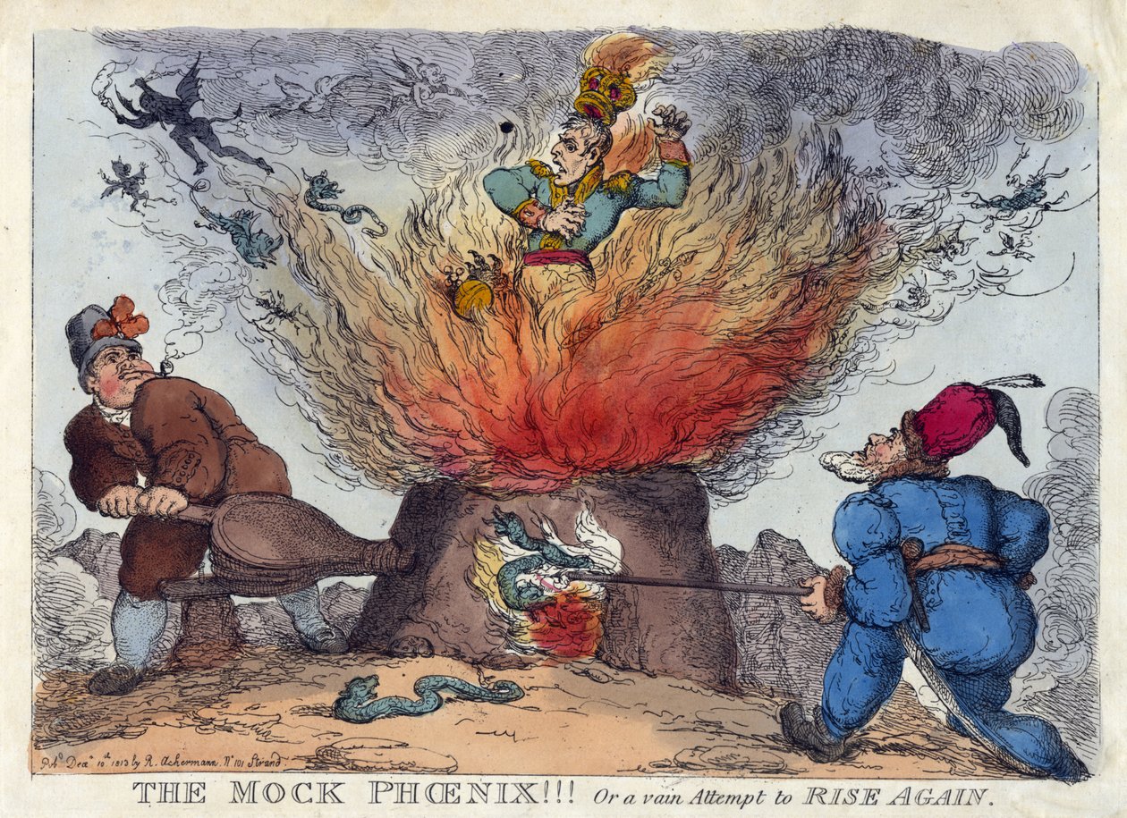 PSYCHICZNY FENIKS! Albo próżna próba PONOWNEGO WZBUDZENIA autorstwa Thomas Rowlandson