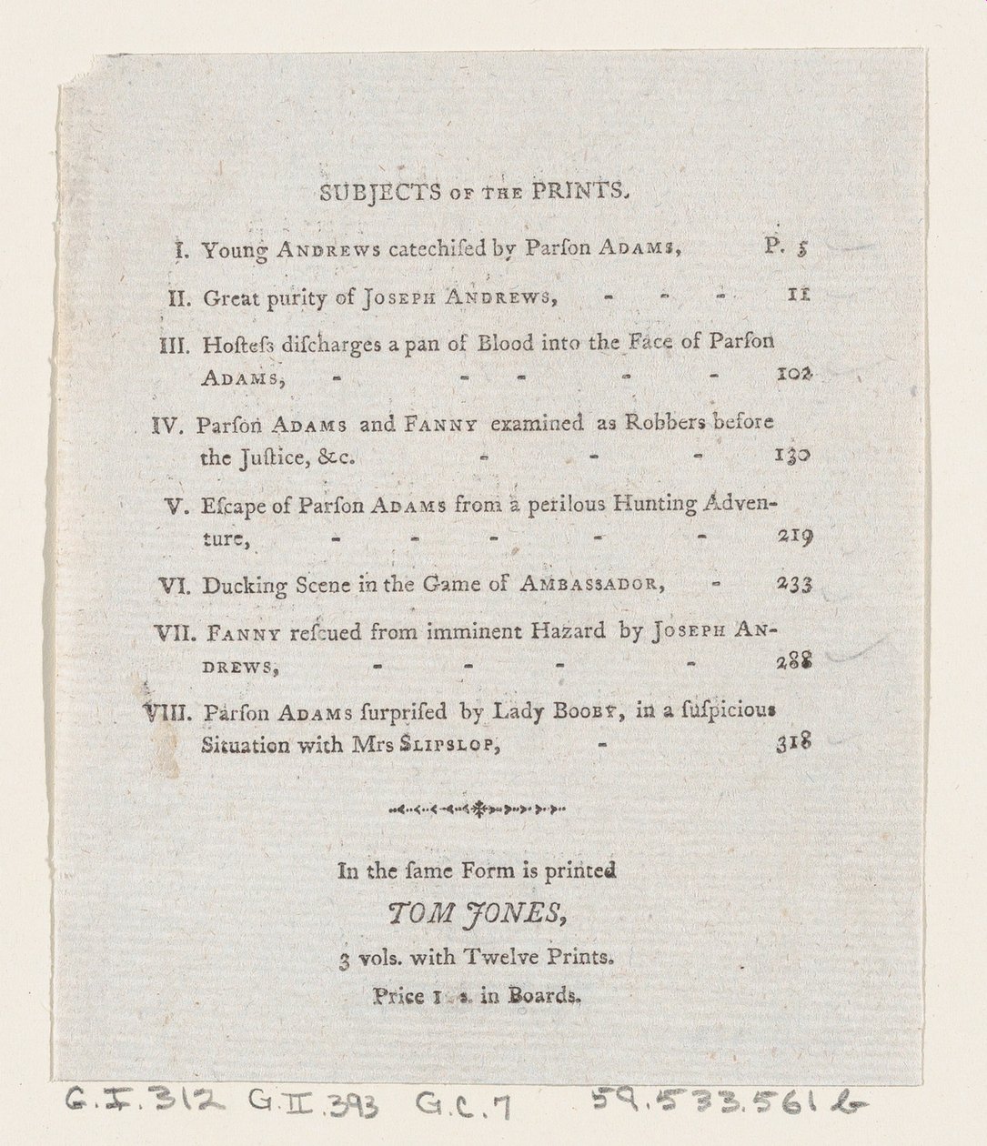 Spis treści: Przygody Josepha Andrewsa i jego przyjaciela Pana Abrahama Adamsa, 1792., 1792 autorstwa Thomas Rowlandson