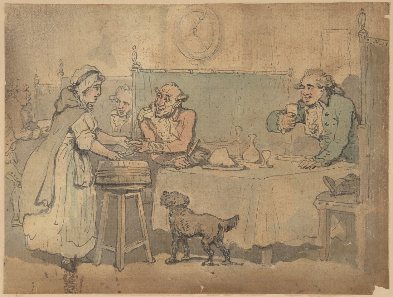 Scena w tawernie autorstwa Thomas Rowlandson