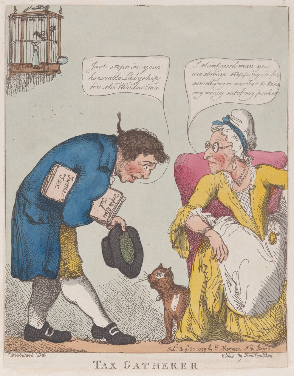 Tax Gatherer, 30 sierpnia 1799., 30 sierpnia 1799. autorstwa Thomas Rowlandson