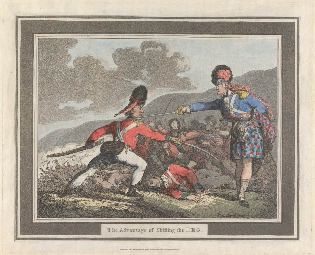 Zalety przesuwania nogi autorstwa Thomas Rowlandson