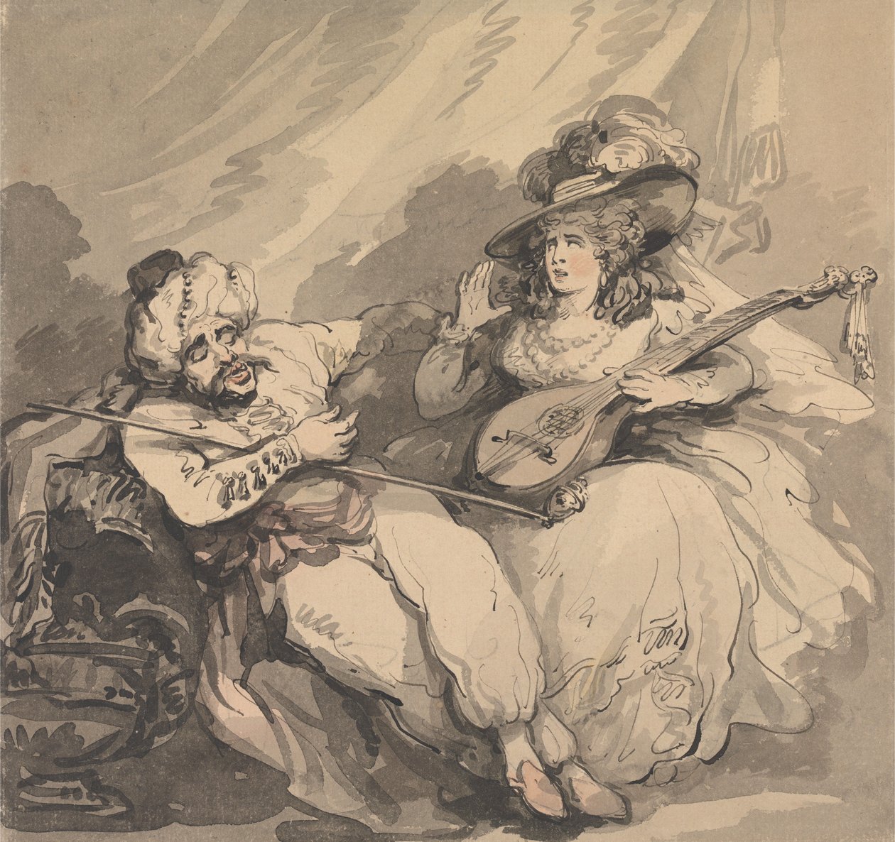 Zakochany Turczyn autorstwa Thomas Rowlandson