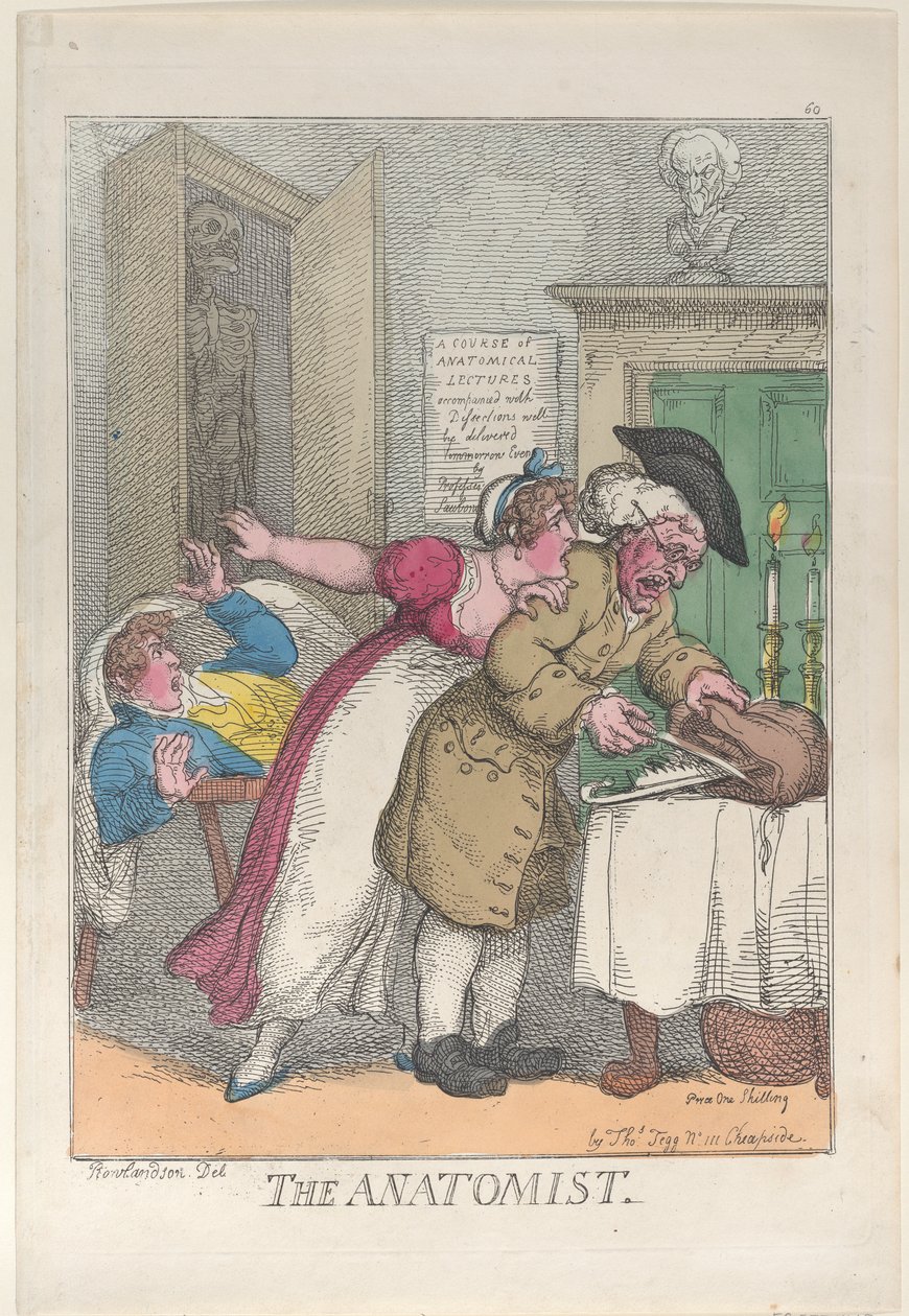 The Anatomist, 12 marca 1811, 12 marca 1811. autorstwa Thomas Rowlandson
