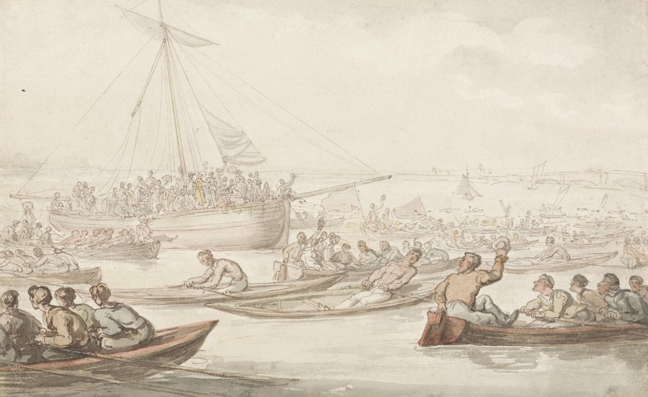The Annual Sculling Race for Doggett