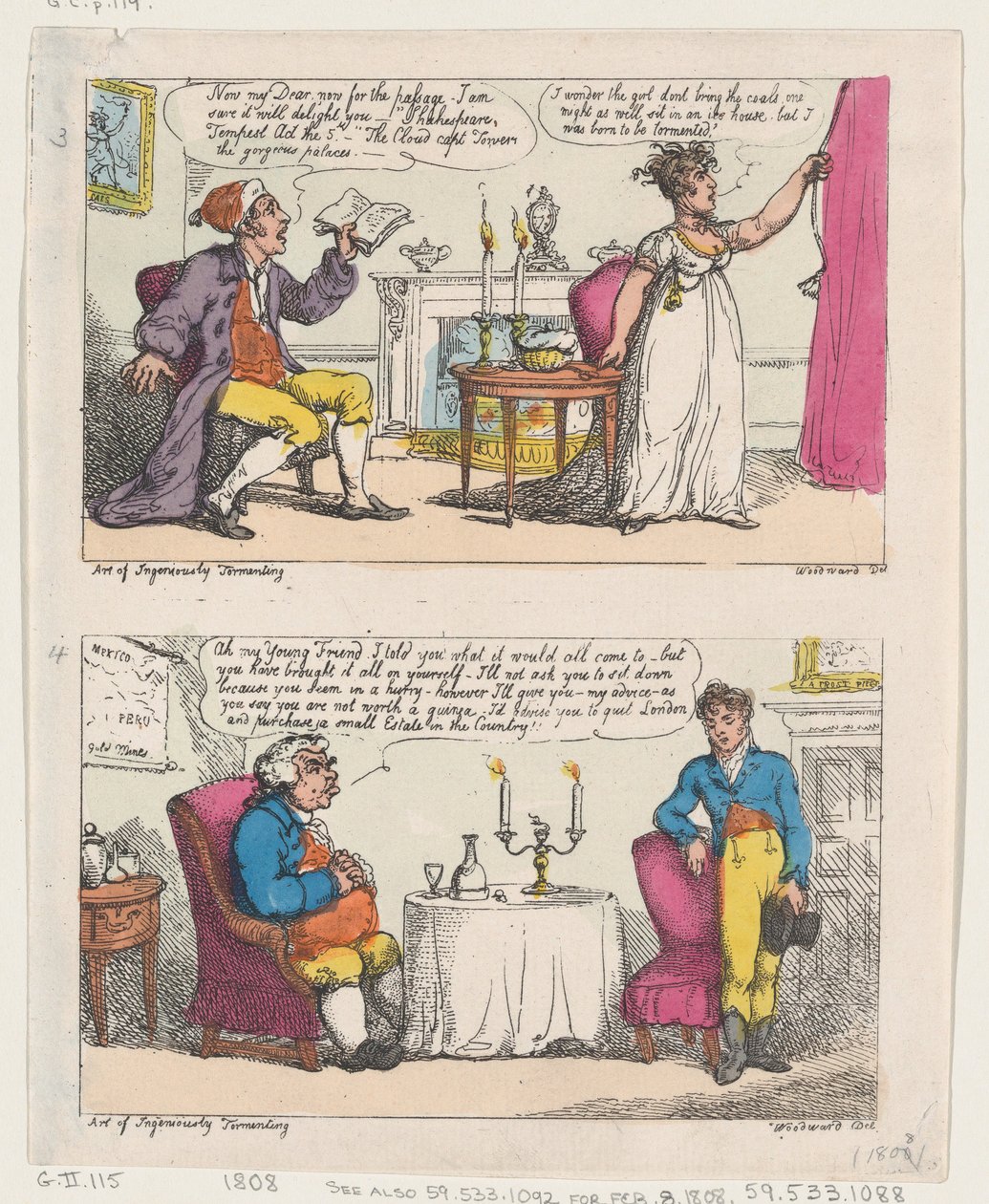 Sztuka genialnego dręczenia, 1808., 1808. autorstwa Thomas Rowlandson