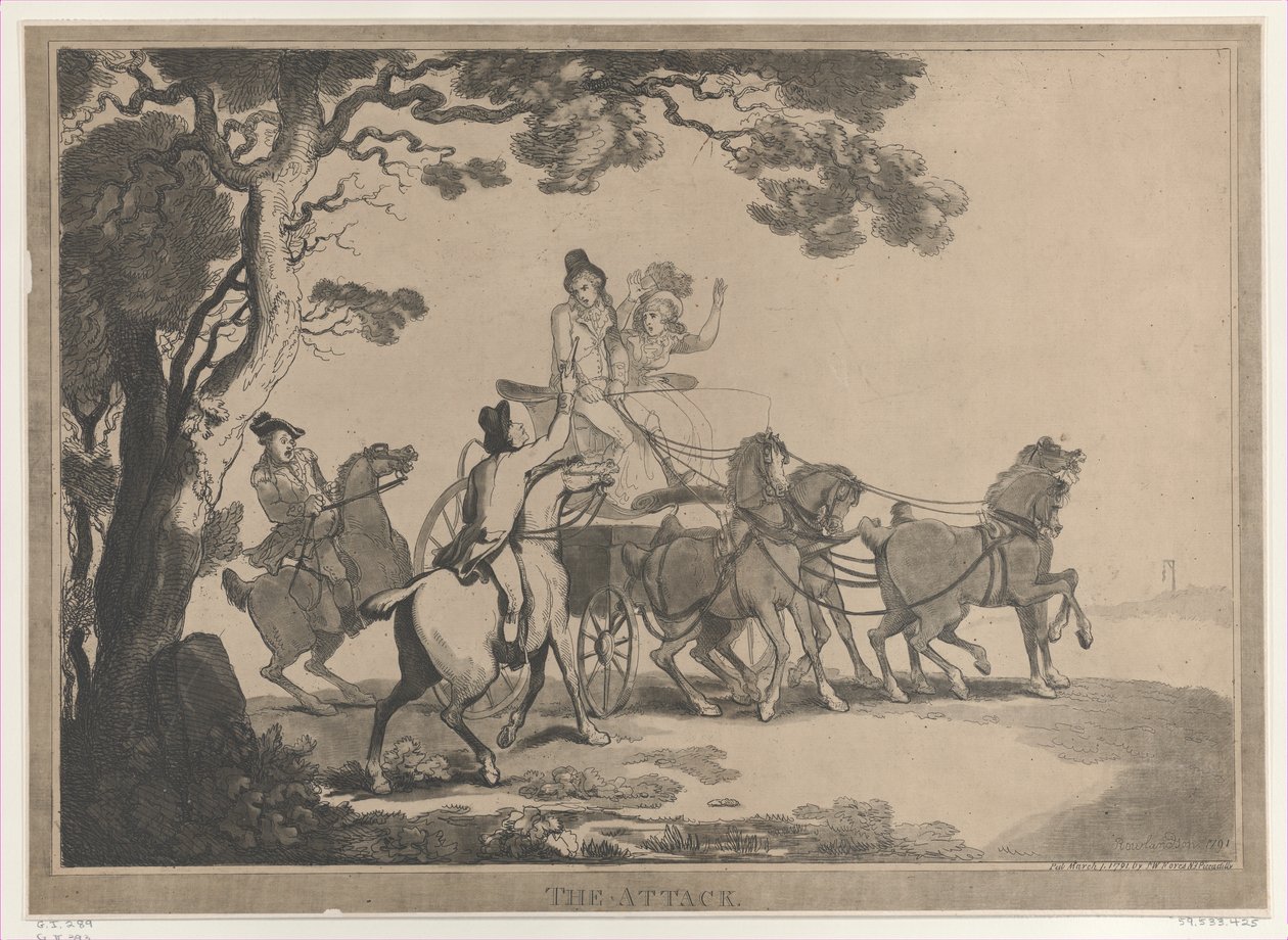 Atak, 1 marca 1791., 1 marca 1791. autorstwa Thomas Rowlandson