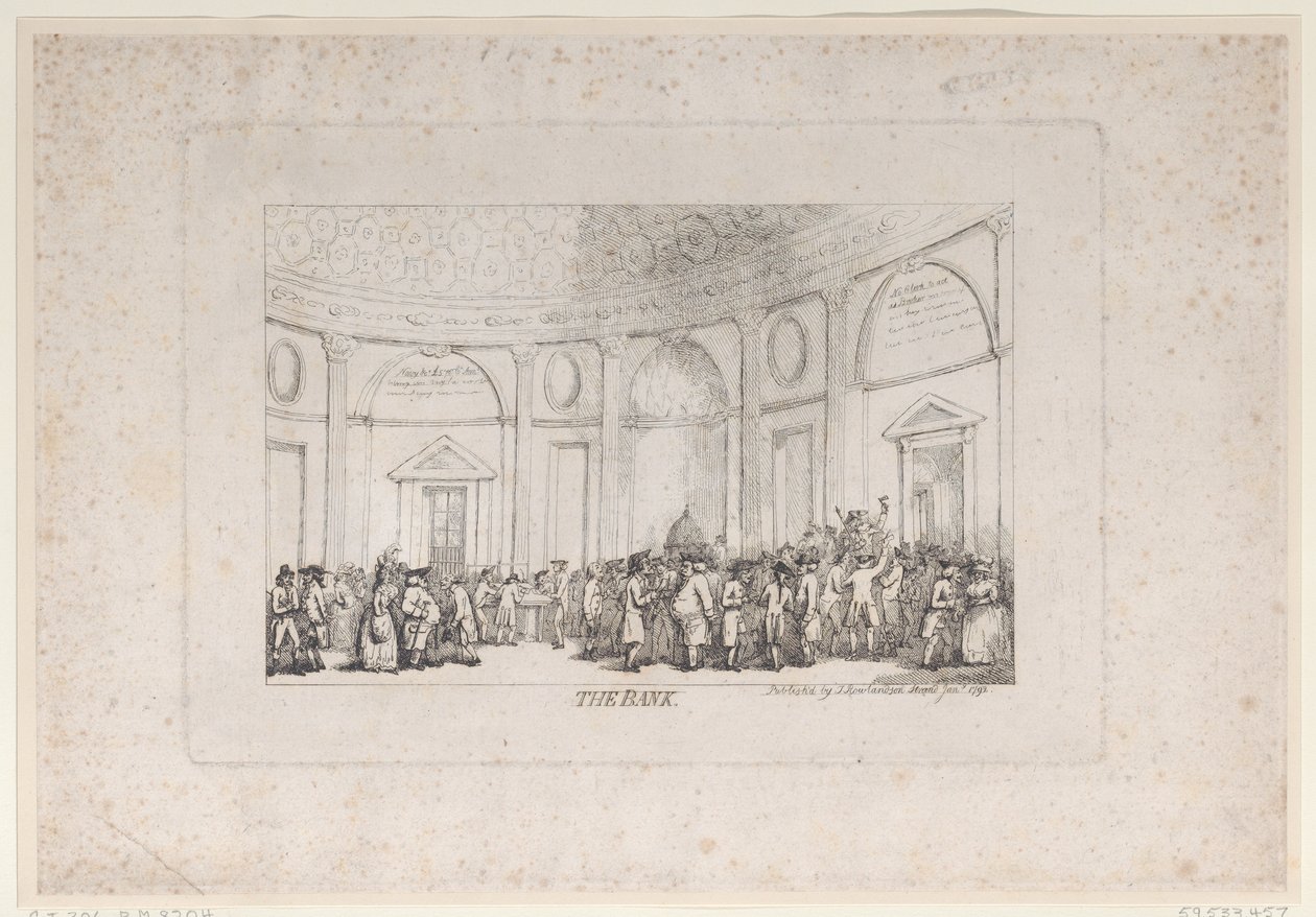Bank autorstwa Thomas Rowlandson