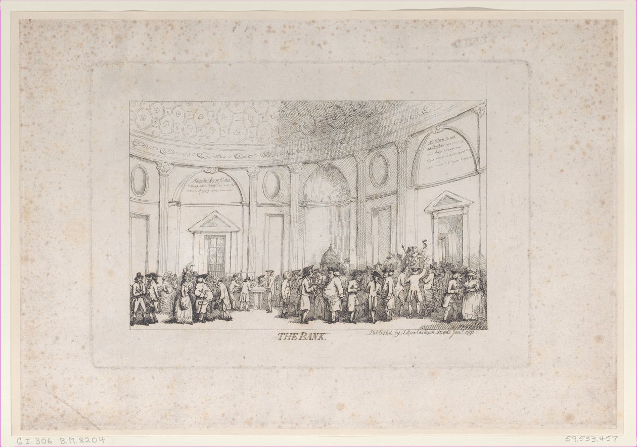 Bank, styczeń 1792 reed., styczeń 1792 reed. autorstwa Thomas Rowlandson