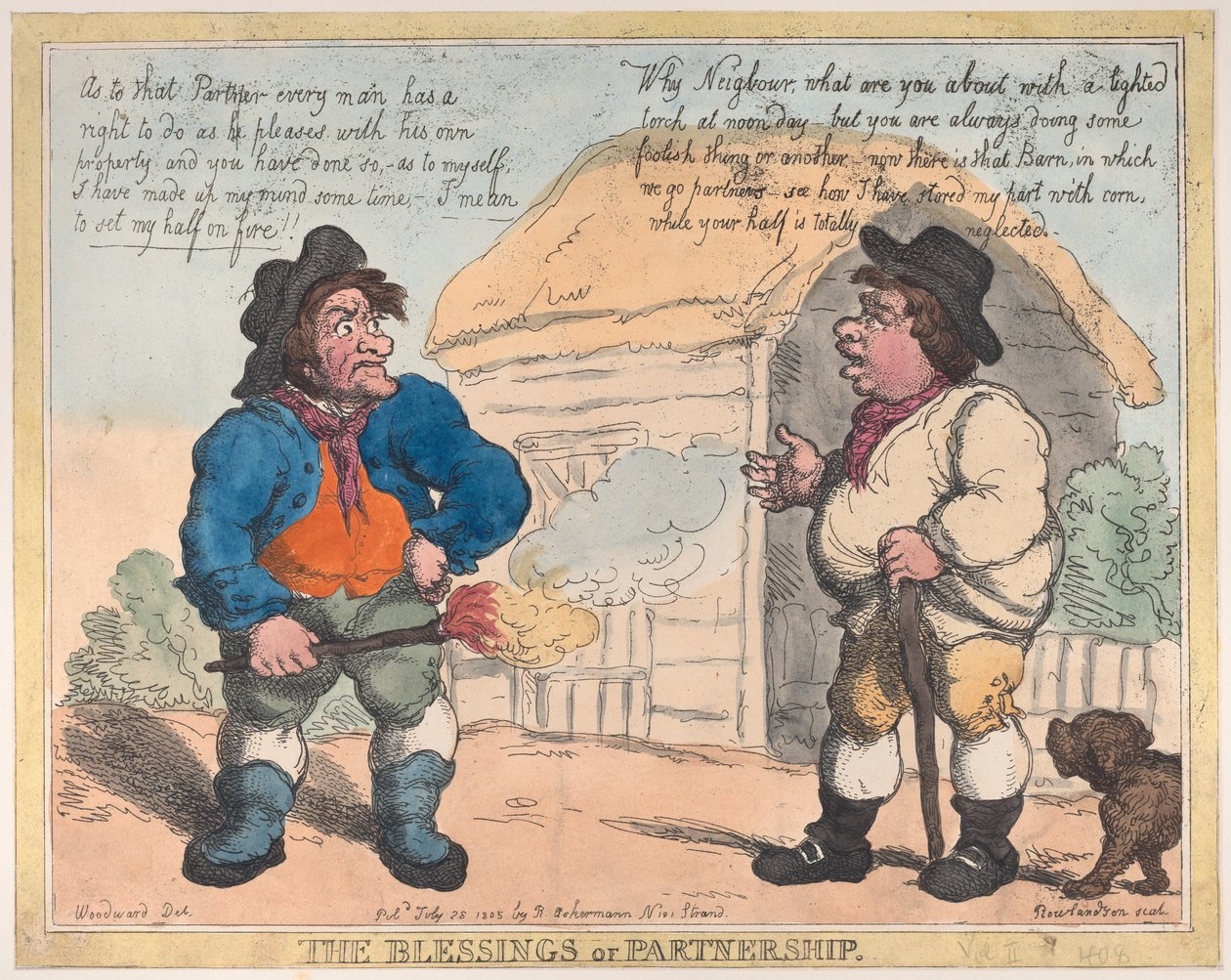 Błogosławieństwa partnerstwa, 28 lipca 1805 r., 28 lipca 1805 r. autorstwa Thomas Rowlandson