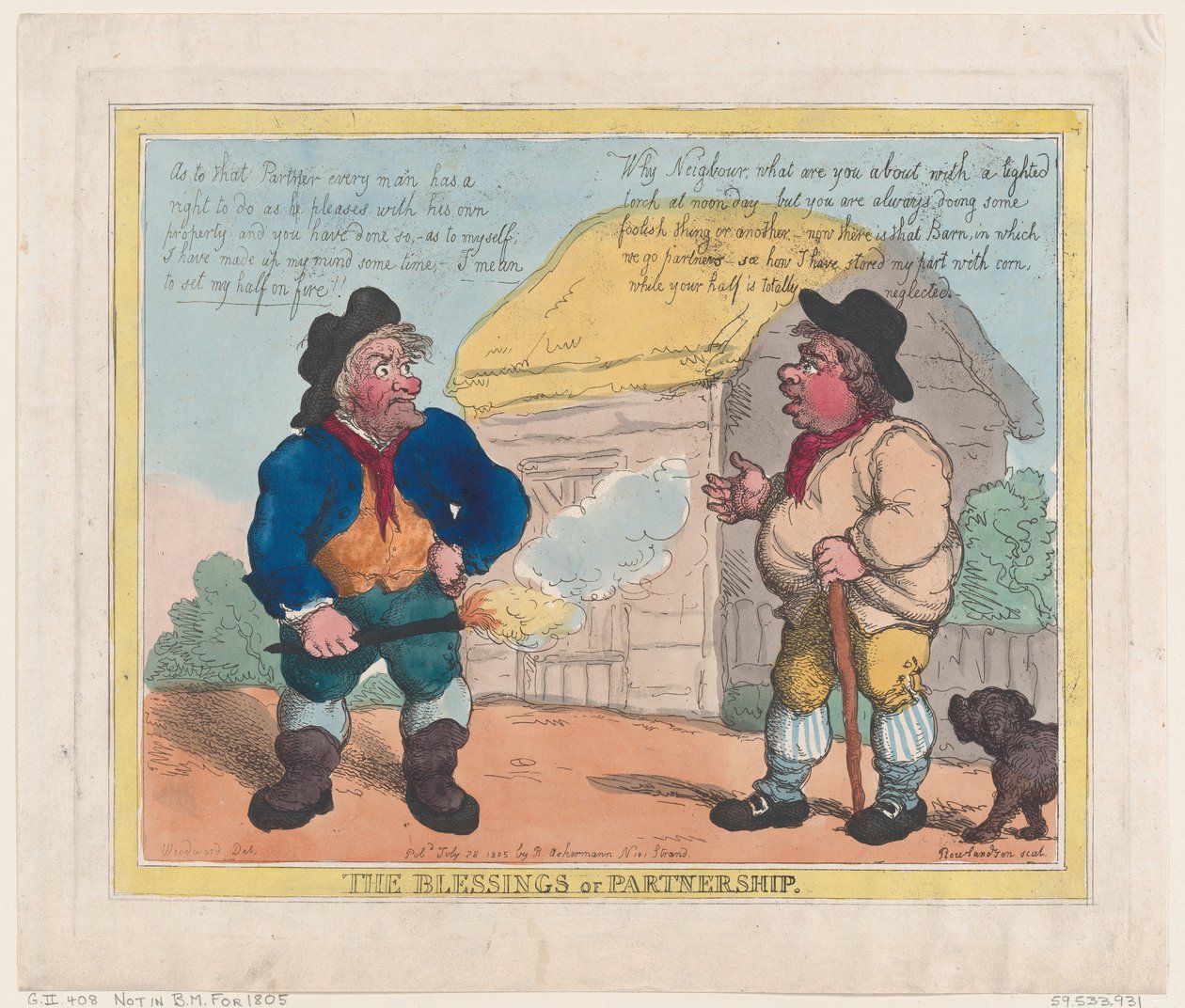 Błogosławieństwa partnerstwa, 28 lipca 1805 r., 28 lipca 1805 r. autorstwa Thomas Rowlandson