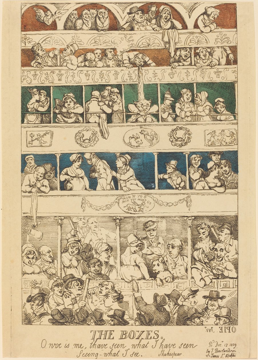 Pudełka autorstwa Thomas Rowlandson