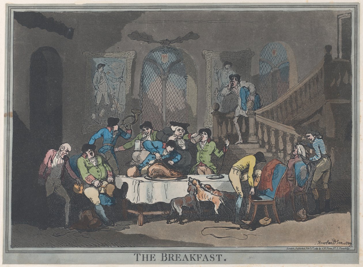 Śniadanie, 1 lutego 1789., 1 lutego 1789. autorstwa Thomas Rowlandson