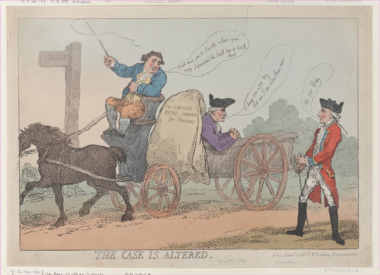 Sprawa jest zmieniona, [29 kwietnia 1784], wznowiona, [29 kwietnia 1784], wznowiona. autorstwa Thomas Rowlandson