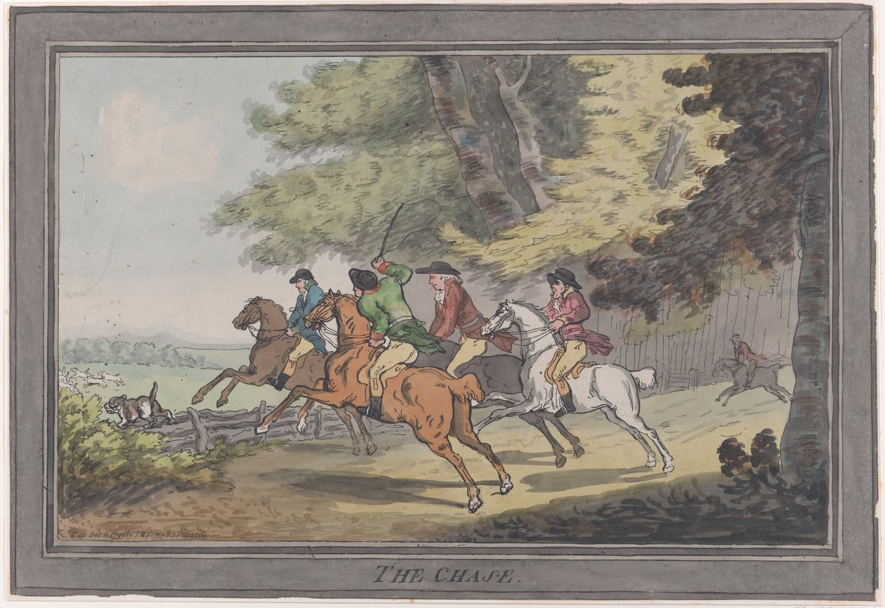The Chase, 1 grudnia 1791., 1 grudnia 1791. autorstwa Thomas Rowlandson