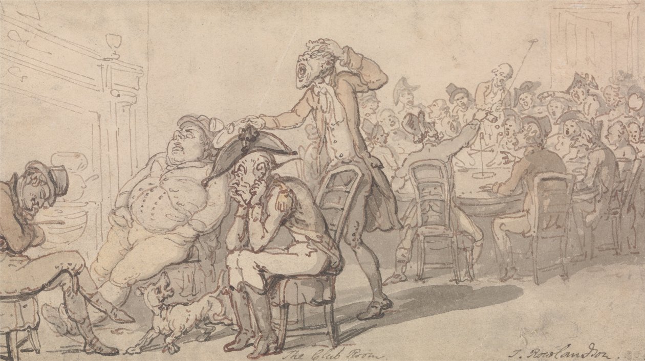 Sala klubowa autorstwa Thomas Rowlandson