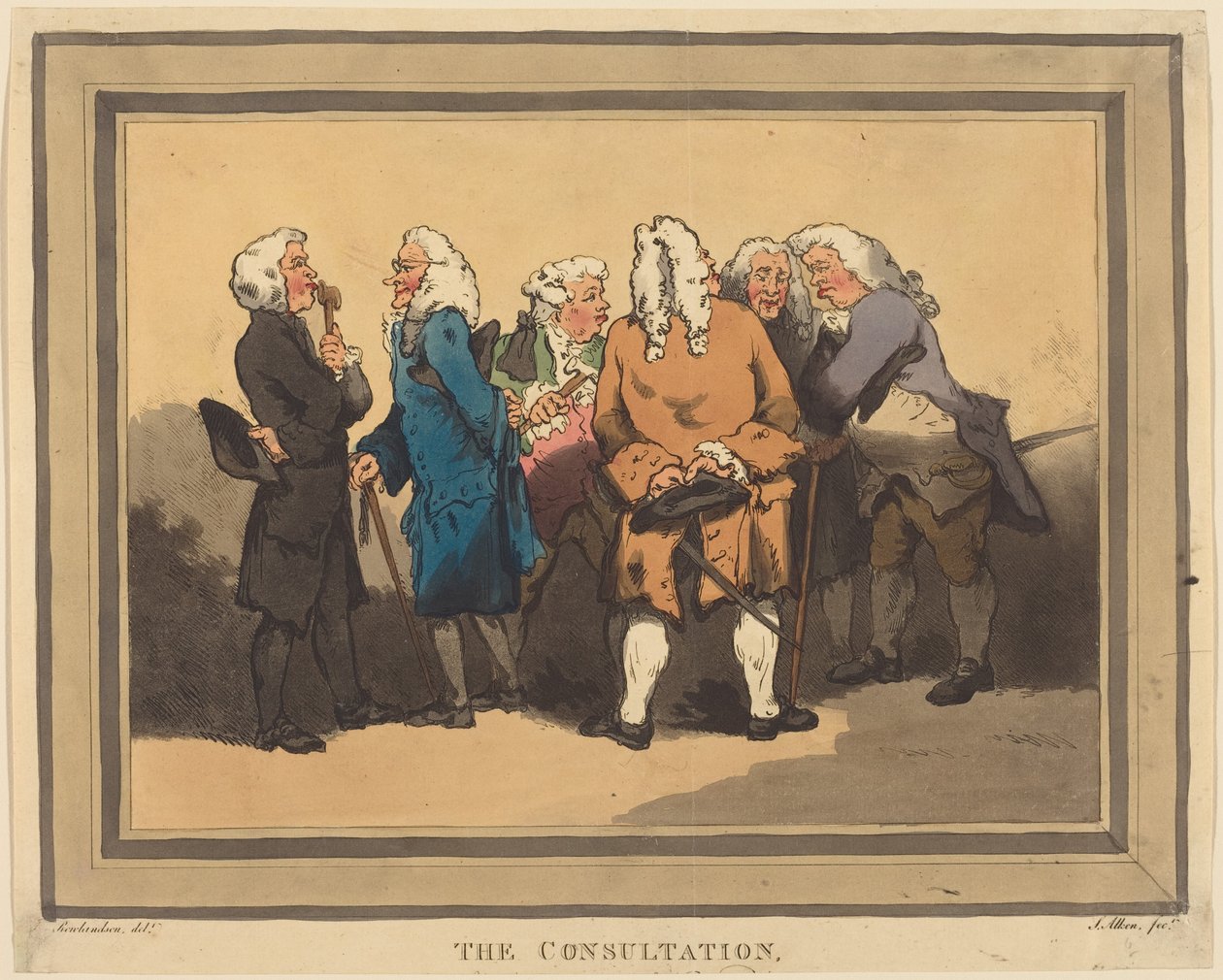 Konsultacje autorstwa Thomas Rowlandson