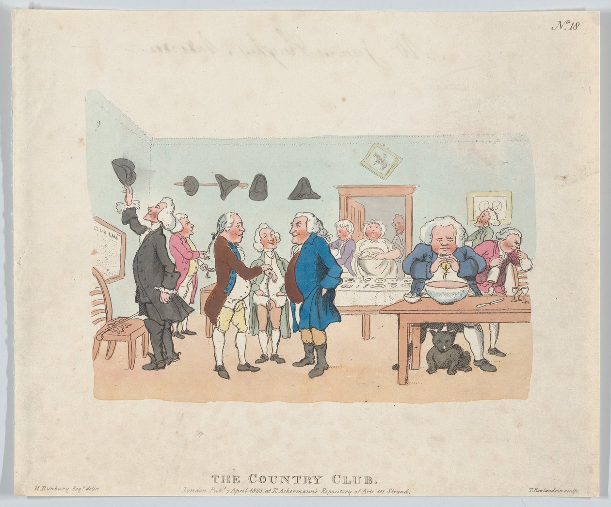 The Country Club, 7 kwietnia 1803., 7 kwietnia 1803. autorstwa Thomas Rowlandson