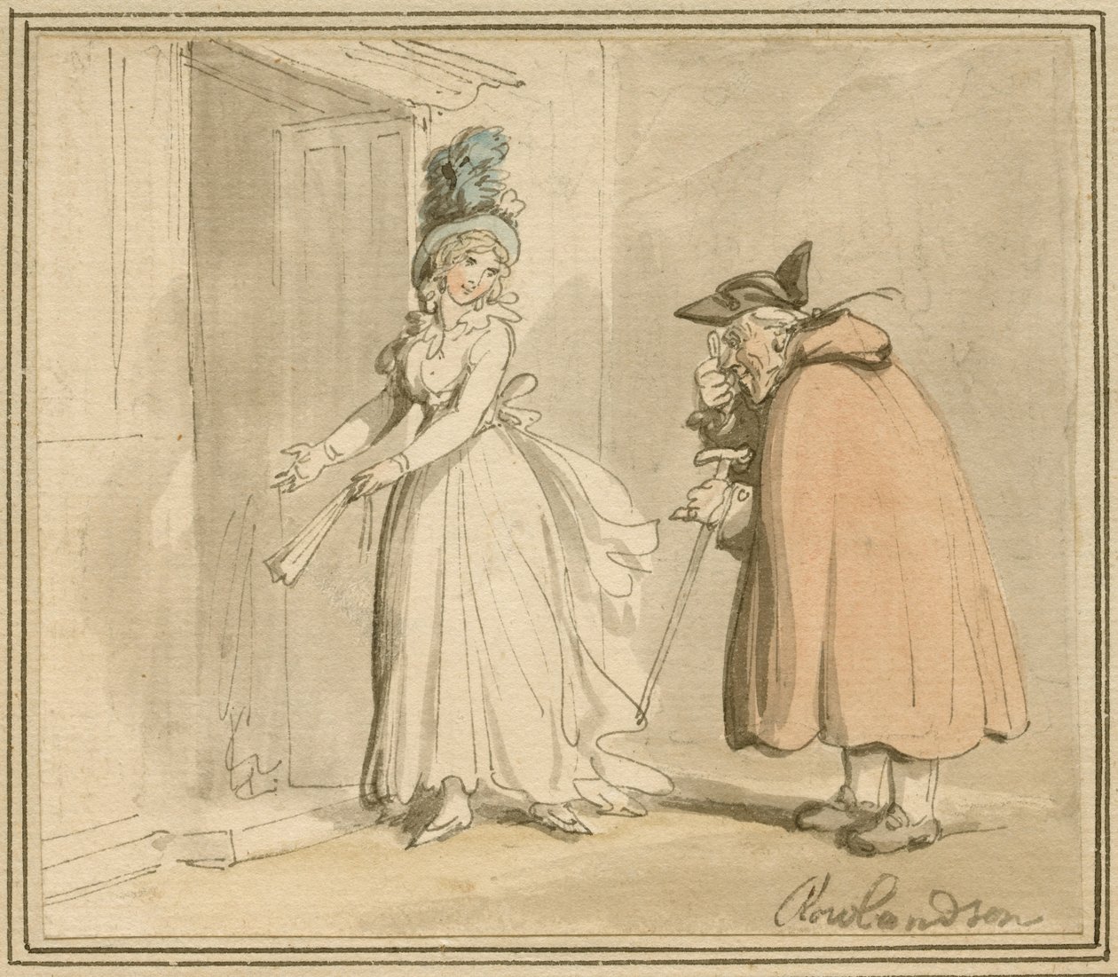 Kurtizana autorstwa Thomas Rowlandson