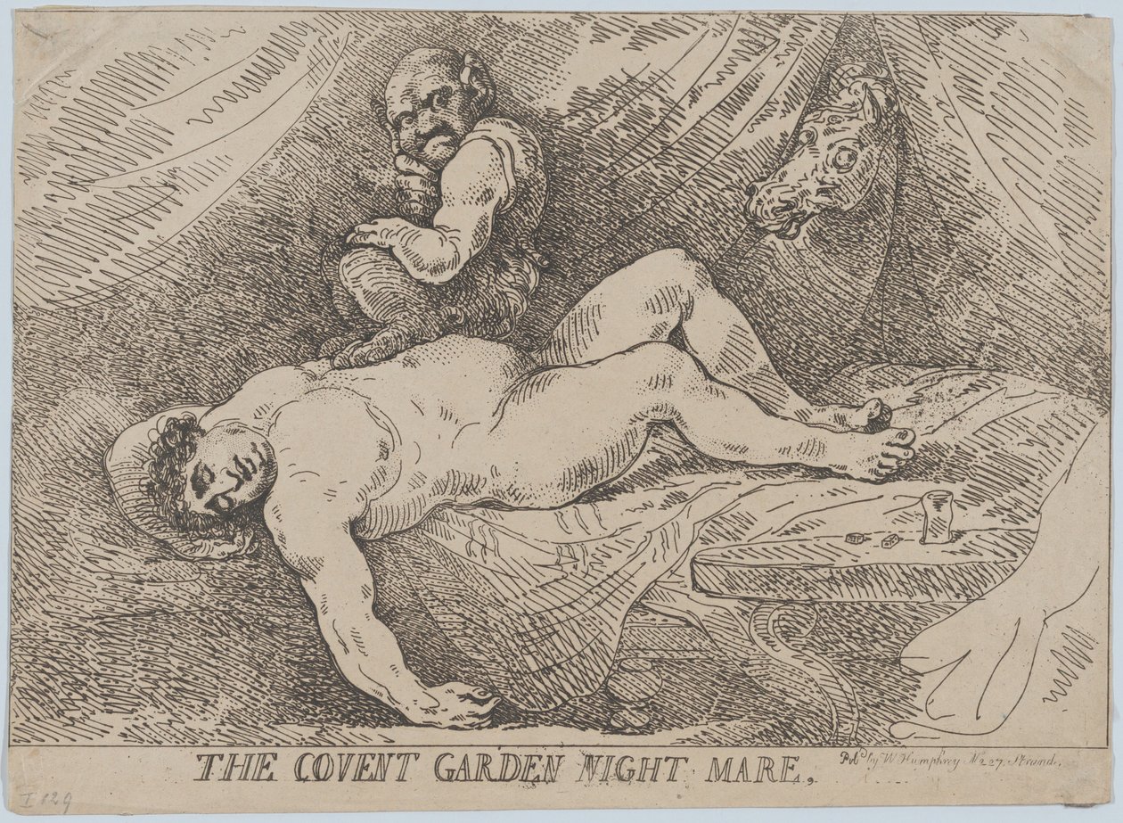 Nocna klacz z Covent Garden, 20 kwietnia 1784 r., 20 kwietnia 1784 r. autorstwa Thomas Rowlandson