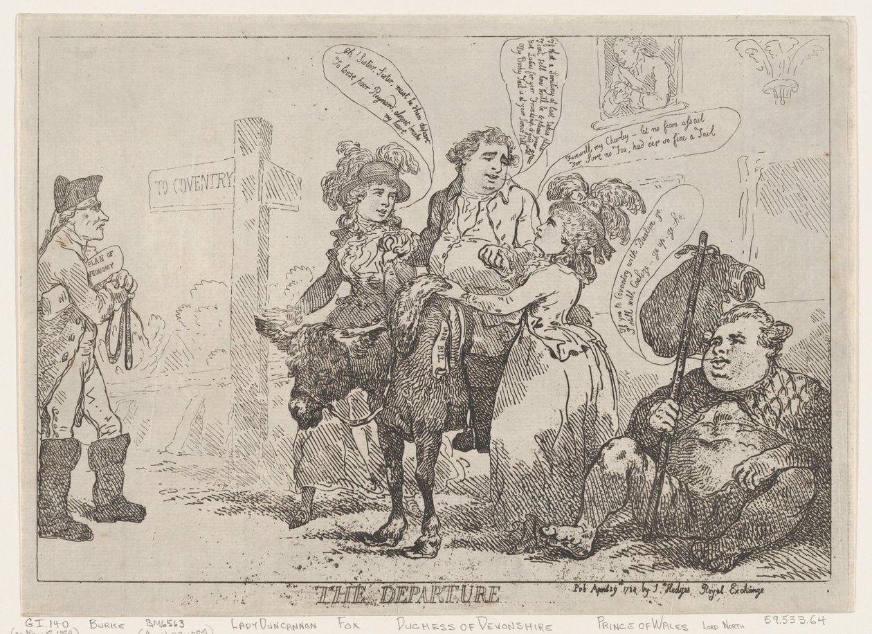 Wyjazd 29 kwietnia 1784 r., 29 kwietnia 1784 r. autorstwa Thomas Rowlandson