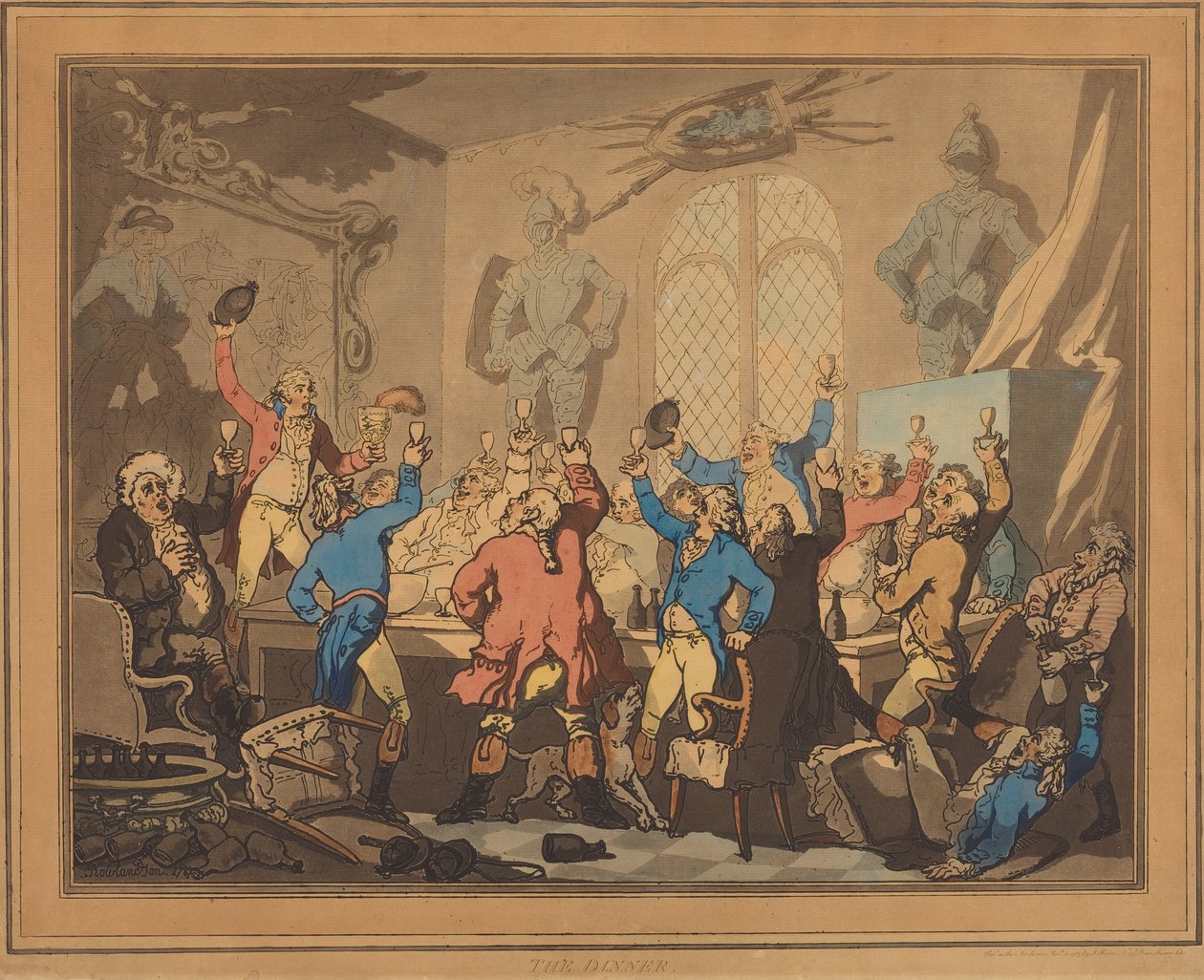 Kolacja autorstwa Thomas Rowlandson