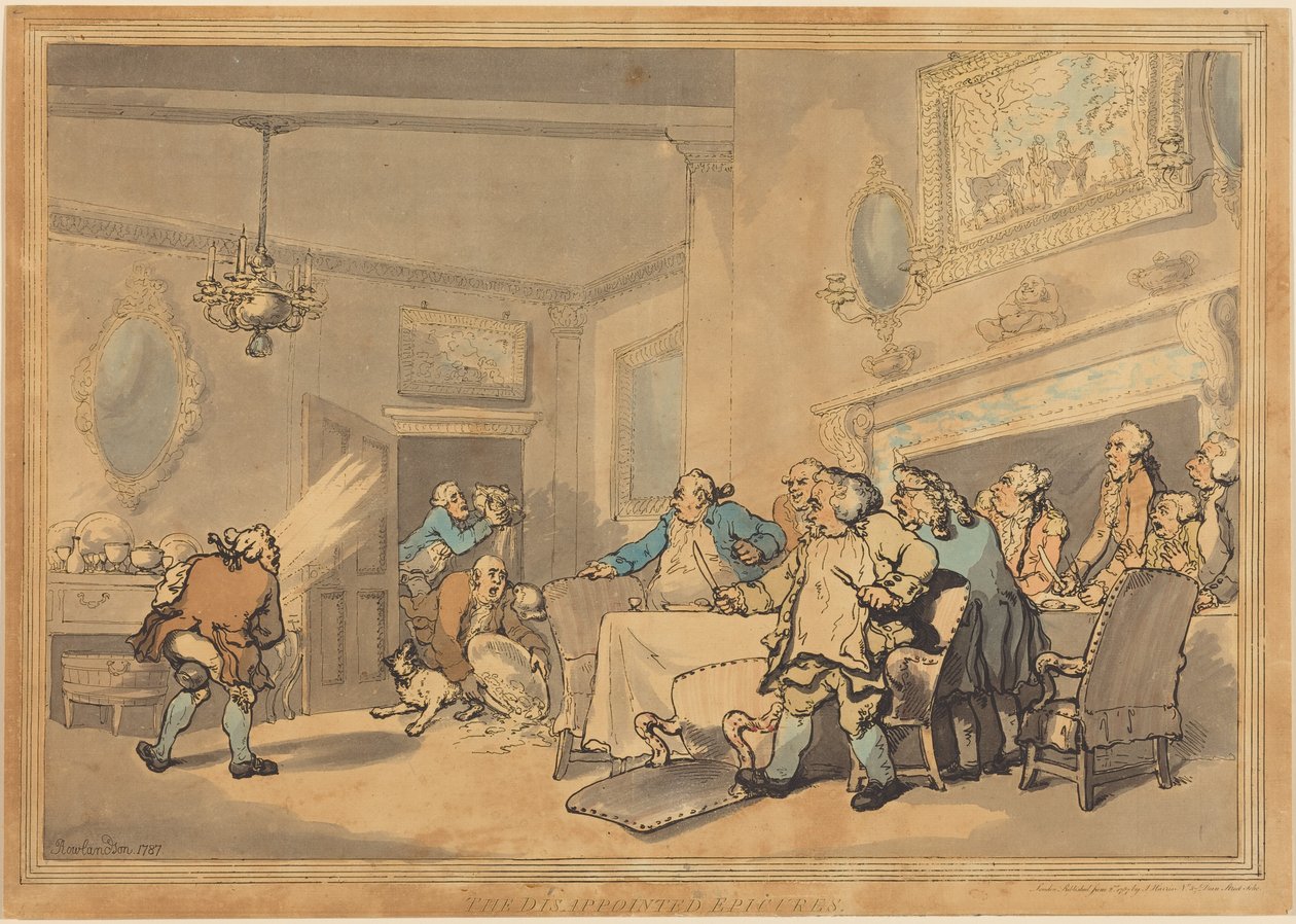 Rozczarowani smakosze autorstwa Thomas Rowlandson