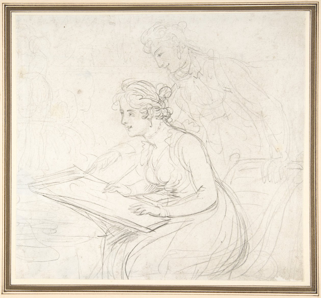 Lekcja rysunku autorstwa Thomas Rowlandson
