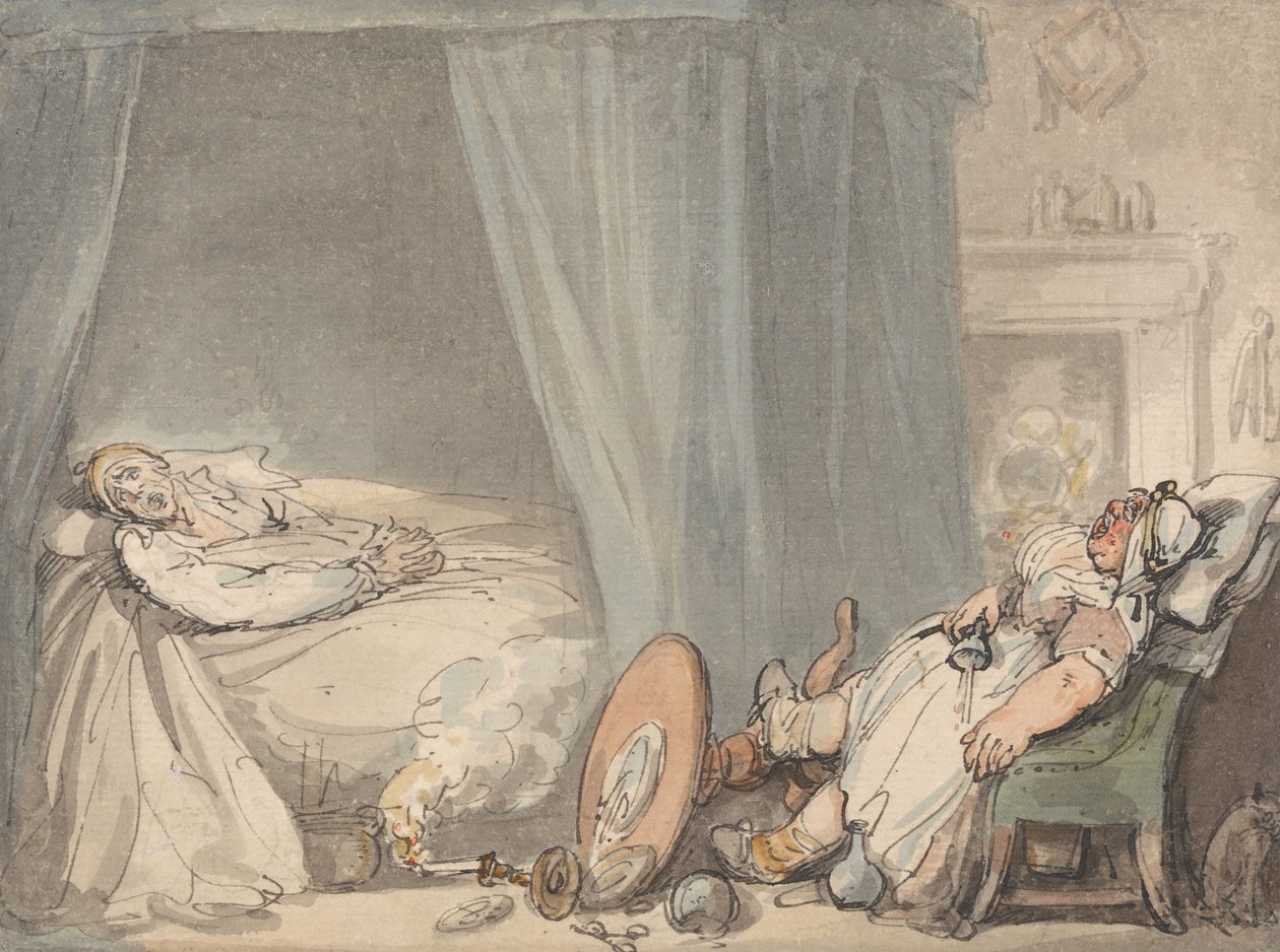 Pijana pielęgniarka autorstwa Thomas Rowlandson