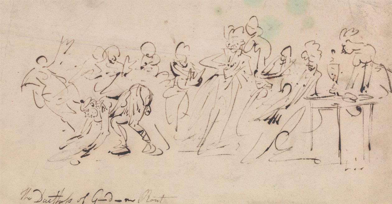 Klęska księżnej Gordon autorstwa Thomas Rowlandson