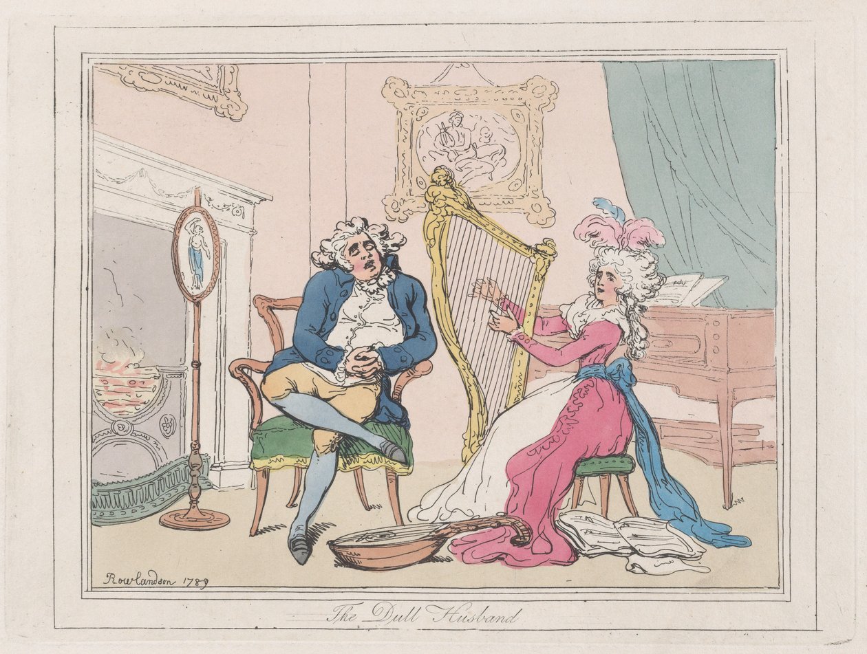 Nudny mąż, 1789., 1789. autorstwa Thomas Rowlandson