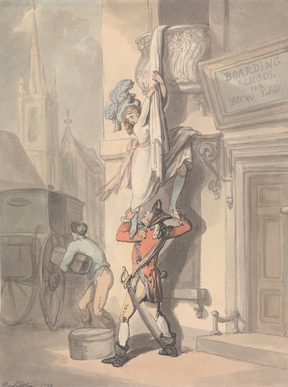 Ucieczka autorstwa Thomas Rowlandson