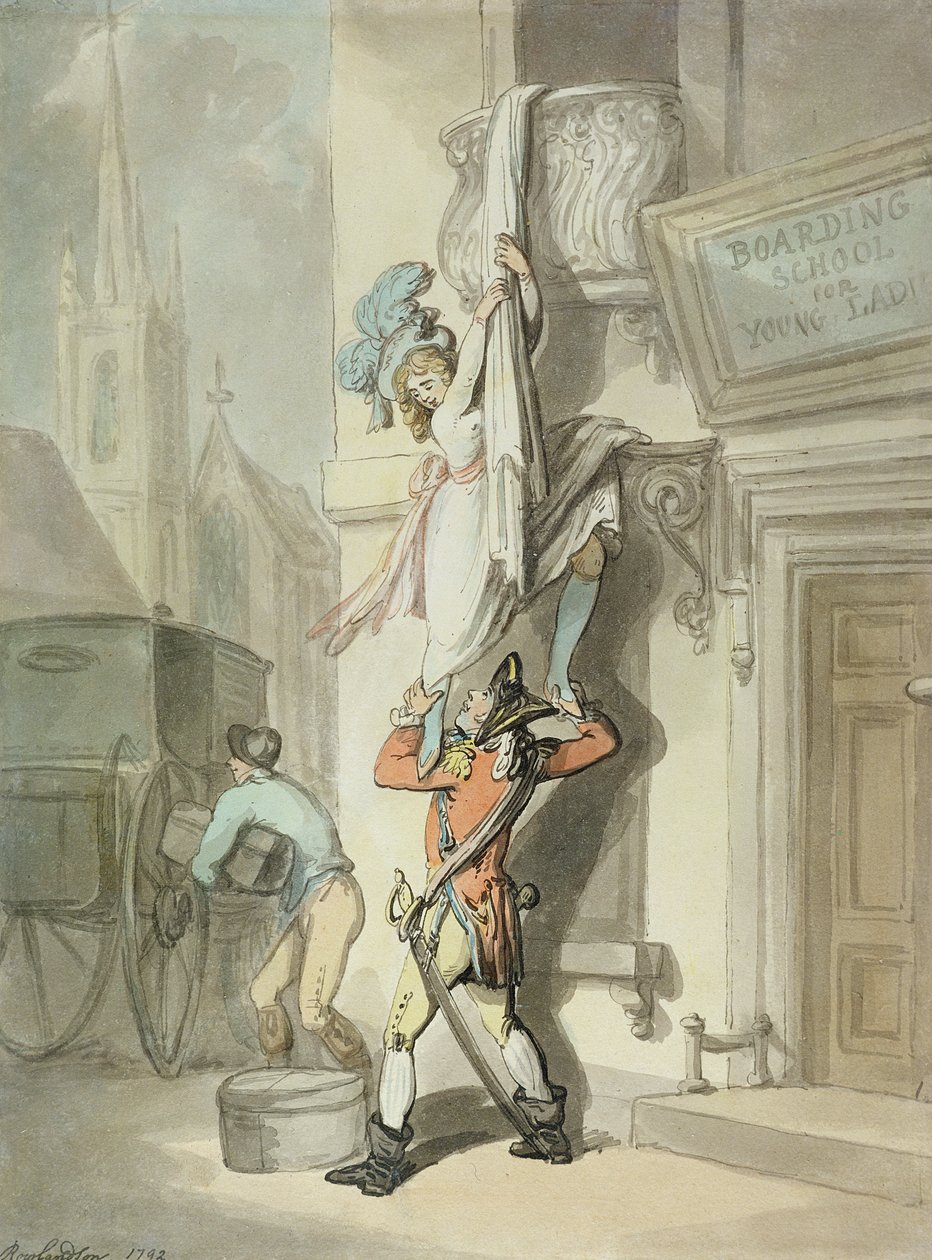 Ucieczka autorstwa Thomas Rowlandson