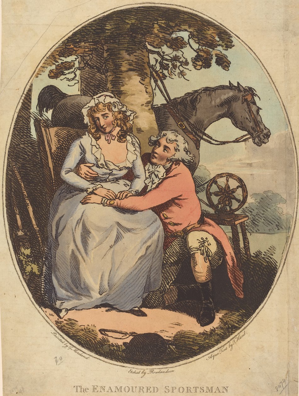 Zakochany Sportowiec. autorstwa Thomas Rowlandson